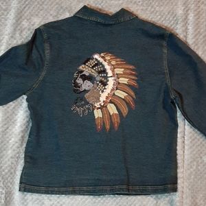 Jane Seymour blue jean jacket